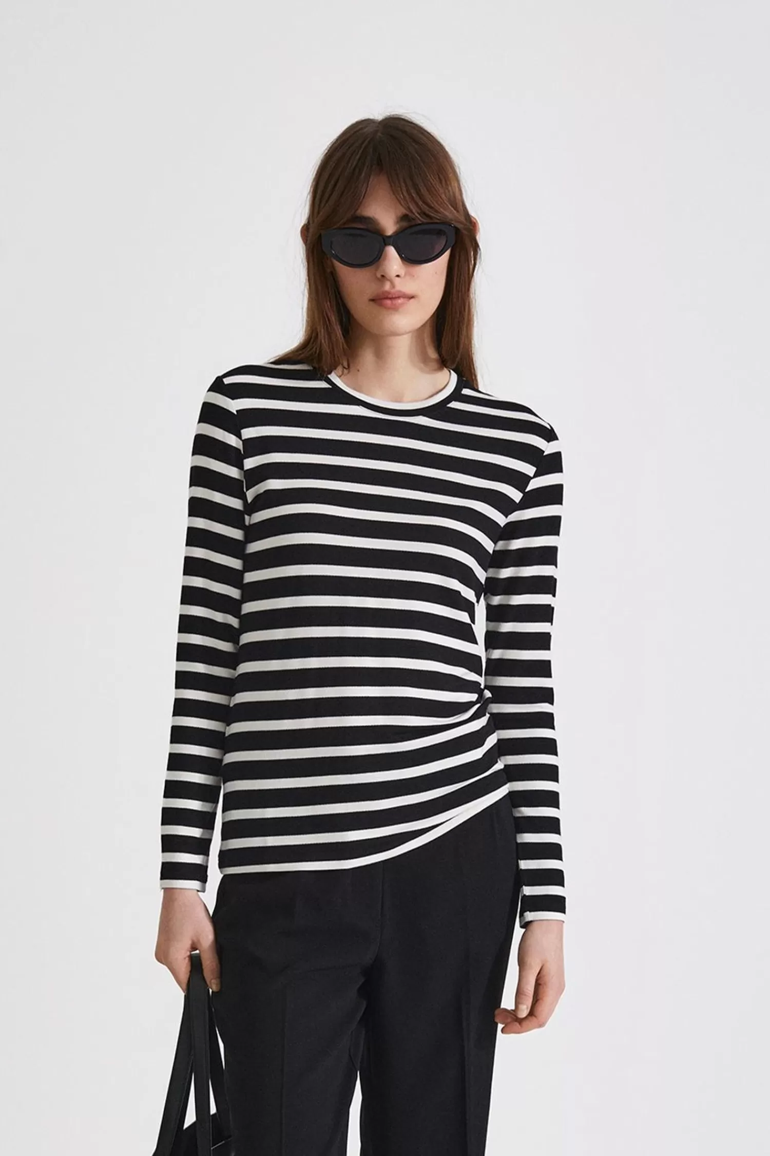 Stylein Canvey Top - Black With Stripes