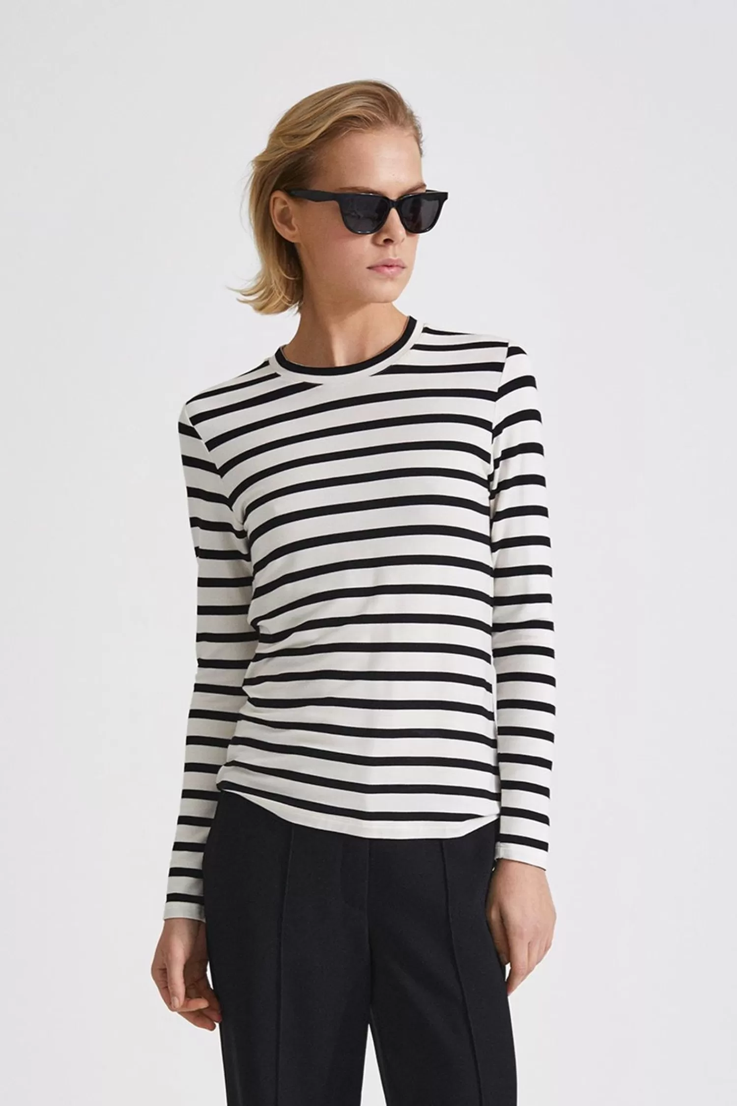 Stylein Canvey Top - White With Stripes