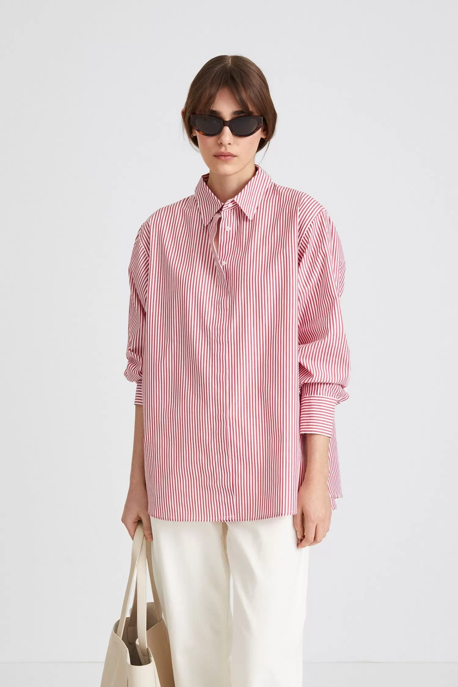Stylein Jeanne Shirt - Red Striped